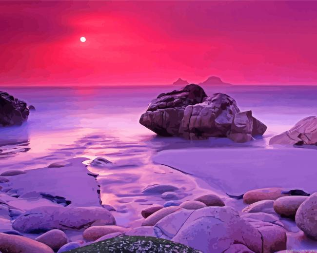 Pink Scenery Painting By Numberss.png