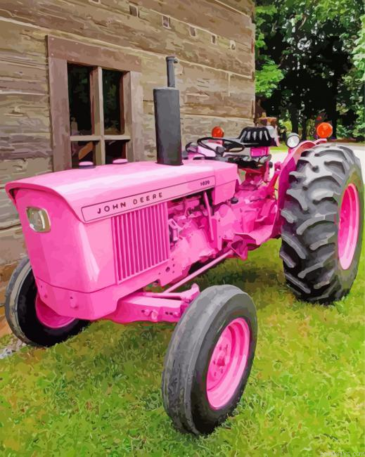 Pink Tractor Painting By Numbers.png
