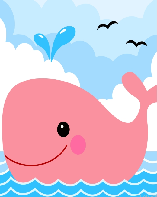 Pink Whale Painting By Numbers.png