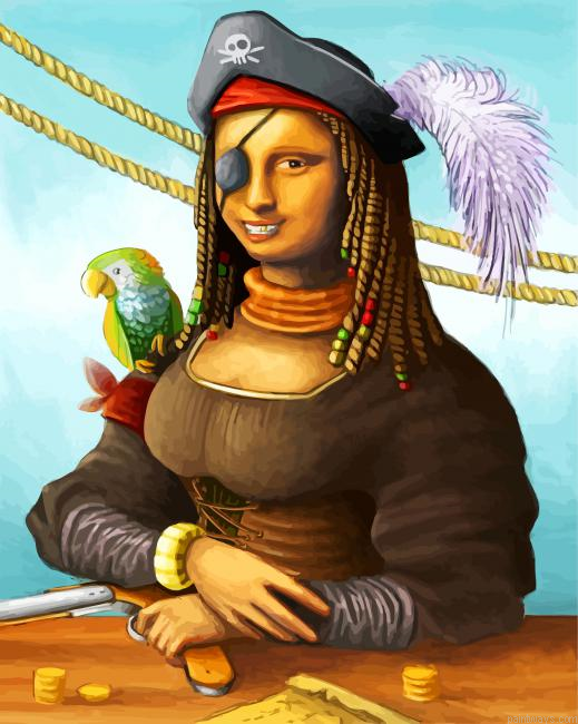 Pirate Mona Lisa Painting By Numbers.png