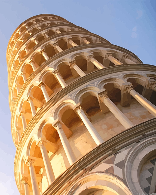 Pisa Italy Building Monuments Painting By Numberss.png