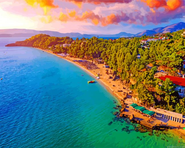Platis Gialos Beach Painting By Numberss.png