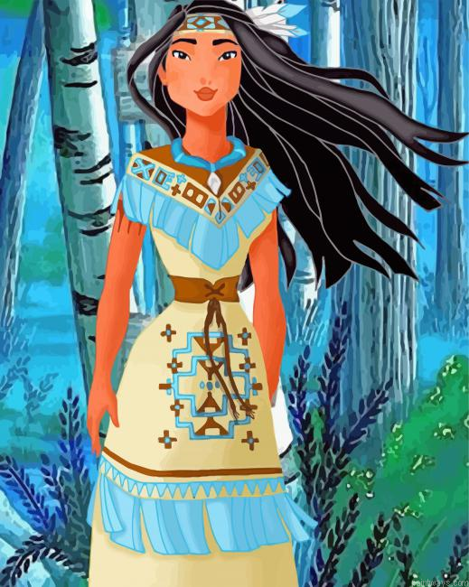 Pocahontas Princess Painting By Numbers.png