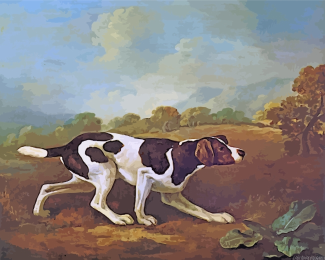 Pointer Dog Animal Painting By Numberss.png