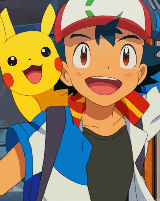 Pokemon Cartoon New Painting By Numberss.png