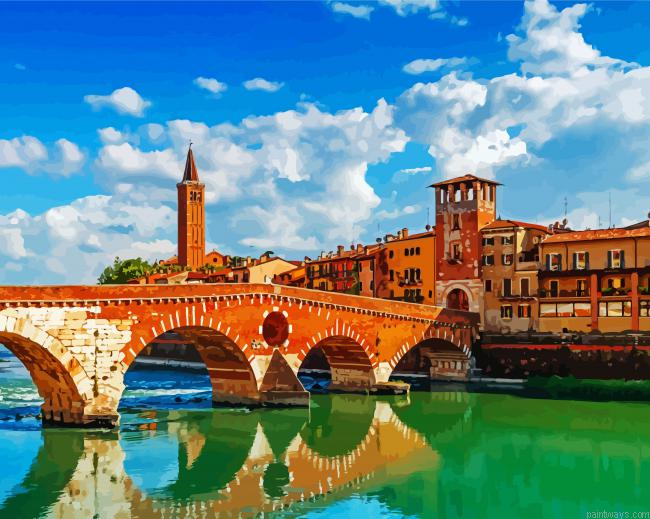 Ponte Pietra Reflection Painting By Numberss.png