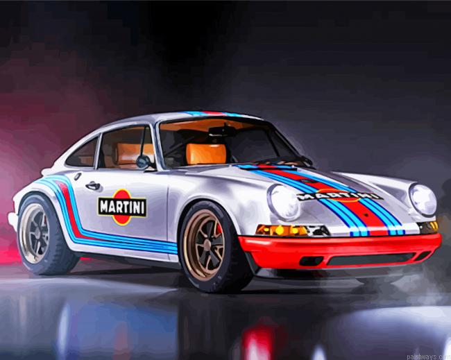 Porsche Car Racing Painting By Numbers.png