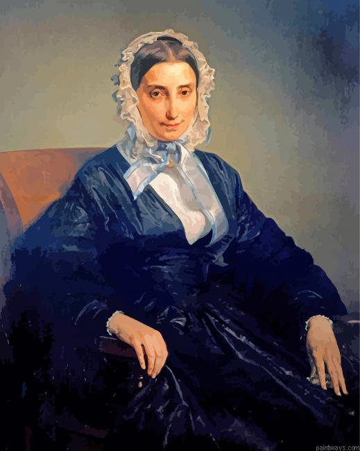Portrait Of Teresa Manzoni Stampa Borri Painting By Numberss.png