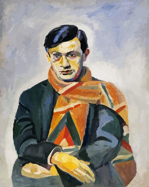 Portrait Of Tristan Tzara Painting By Numberss.png