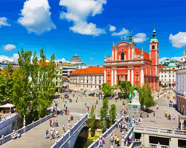 Preseren Square Building Painting By Numberss.png
