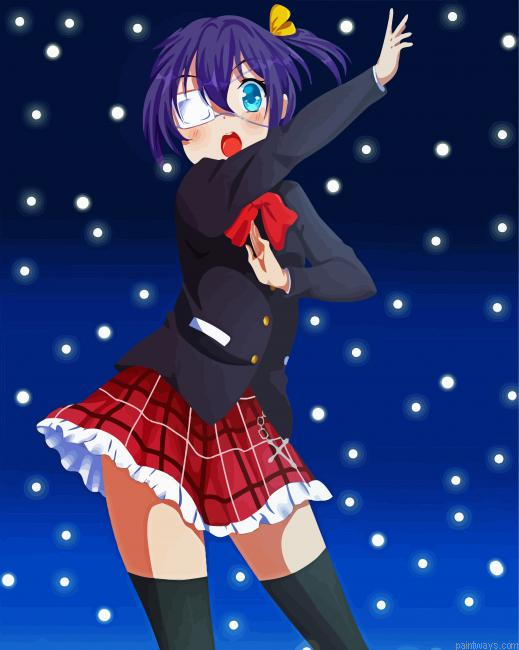 Pretty Rikka Takanashi Painting By Numberss.png