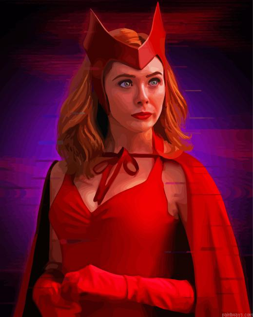 Pretty Wanda Maximoff Painting By Numberss.png