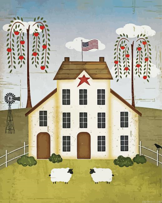 Primitive House Painting By Numberss.png