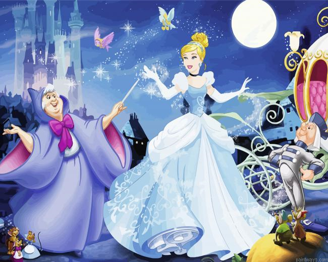 Princess Cinderella Painting By Numberss.png