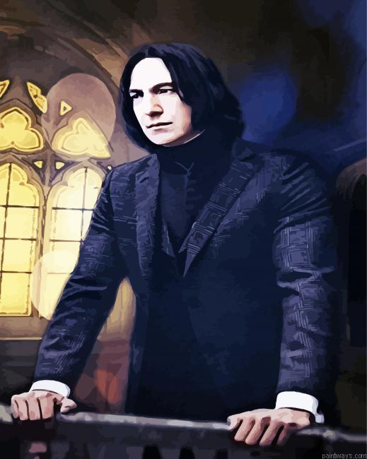 Professor Snape Character Painting By Numberss.png