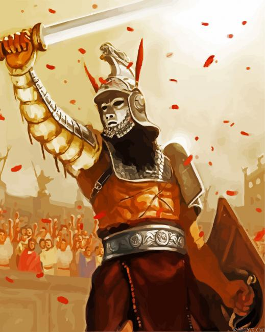 Proud Gladiator Painting By Numberss.png