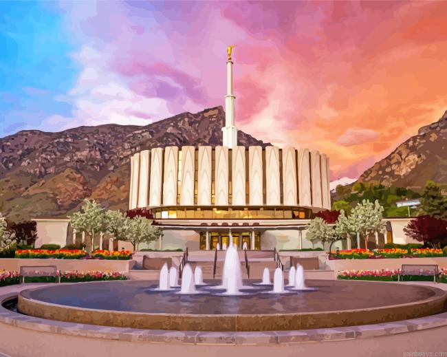 Provo Utah Temple Painting By Numberss.png