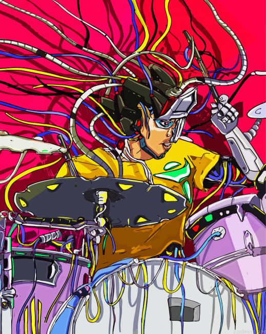 Psychedelic Drummer Painting By Numberss.png