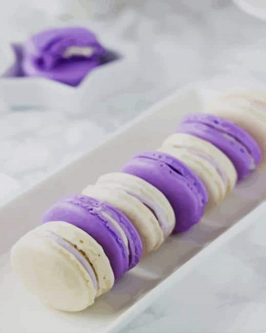 Puple And White Macarons New Painting By Numberss.png
