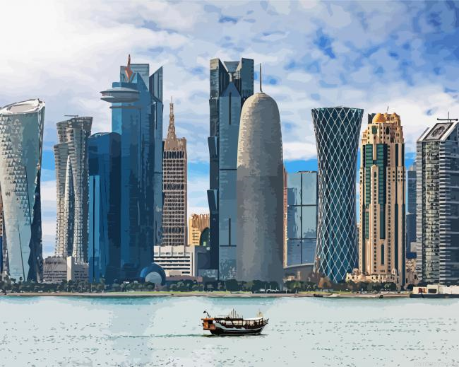 Qatar Buildings Painting By Numberss.png
