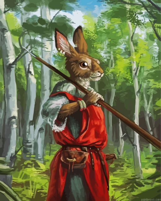 Rabbit Illustration Painting By Numberss.png