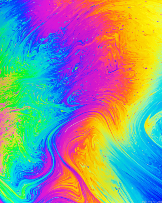 Rainbow Abstract Colorful Painting By Numberss.png