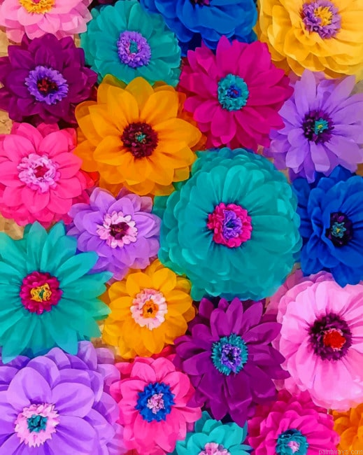 Rainbow Flowers Painting By Numberss.png