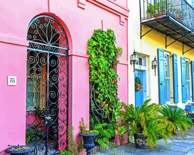 Rainbow Row Houses Painting By Numberss.png