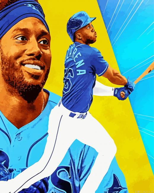 Randy Arozarena Rays Painting By Numberss.png