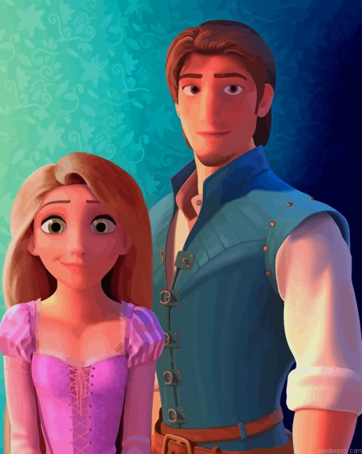 Rapunzel And Eugene New Painting By Numberss.png