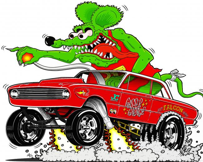 Rat Fink In Car Painting By Numberss.png