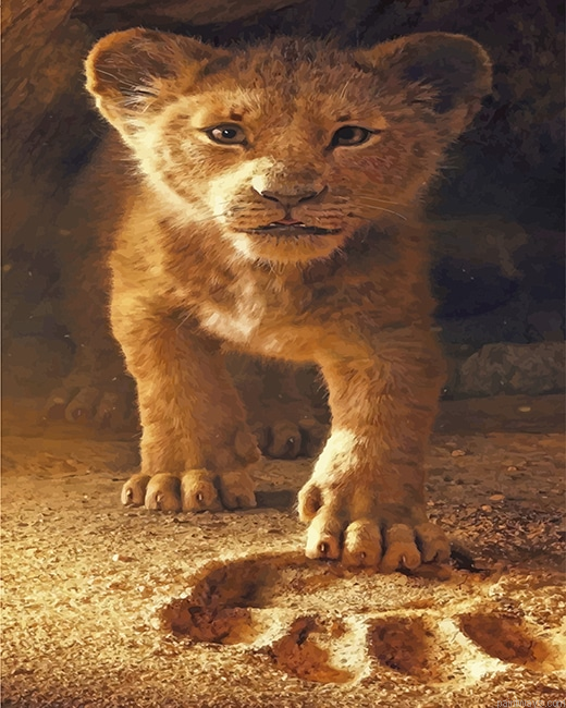 Real Simba New Painting By Numberss.png