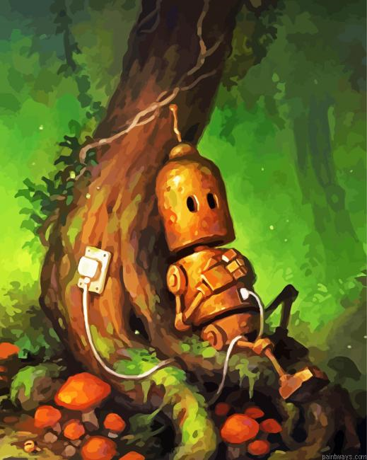 Recharging Sad Robot Painting By Numberss.png