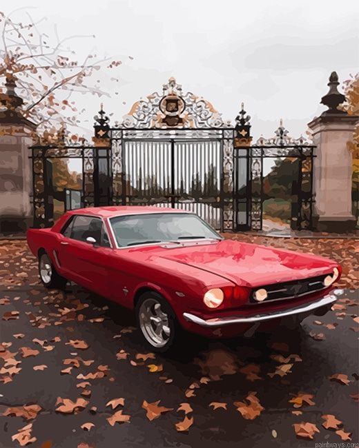 Red Car Cars Painting By Numberss.png