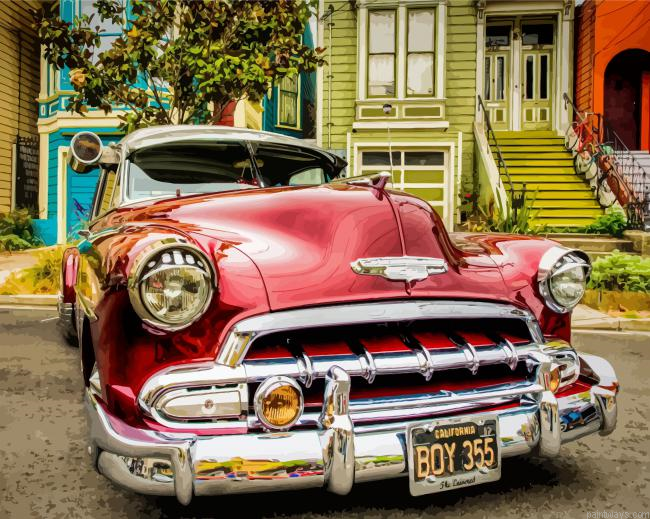 Red Classic Chevy Painting By Numberss.png
