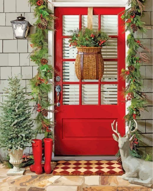 Red Door Painting By Numbers.png