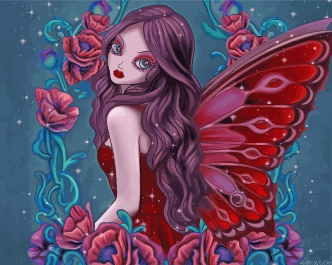 Red Fairy Painting By Numbers.png