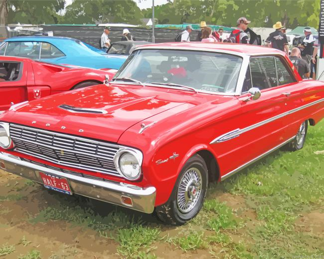 Red Ford Falcon Painting By Numberss.png