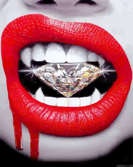 Red Lips And A Diamond Painting By Numbers.png