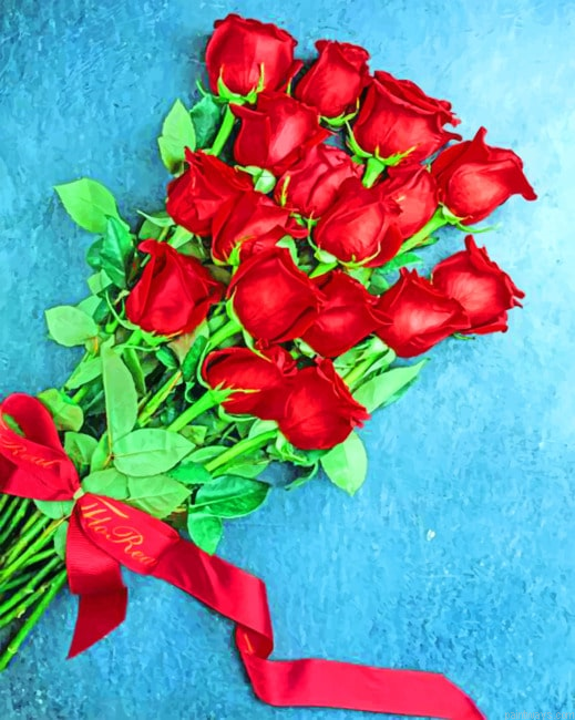 Red Roses Bouquet Paint By Number.png