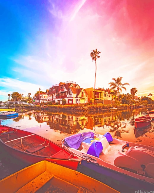 Resort Town Sunset Painting By Numberss.png