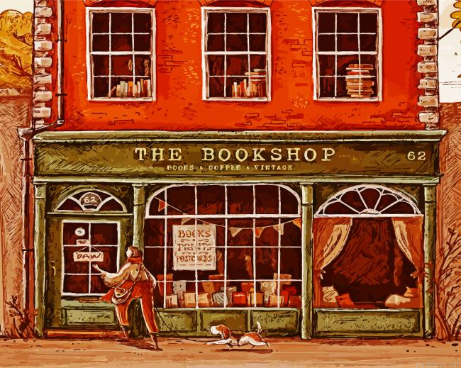 Retro Bookshop Painting By Numberss.png