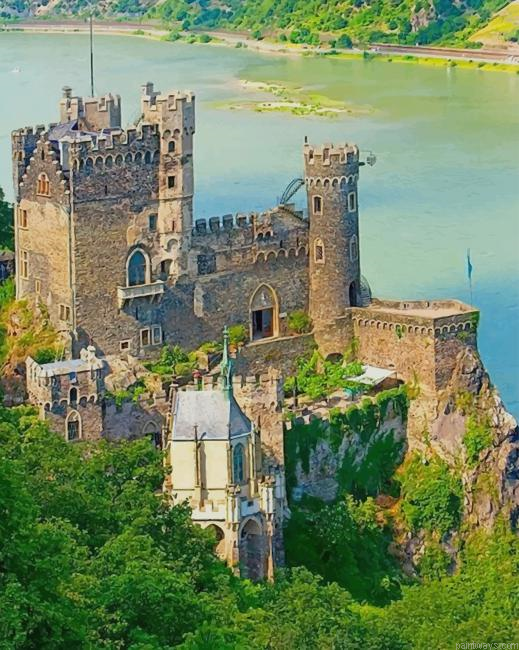 Rheinstein Castle Germany New Painting By Numberss.png