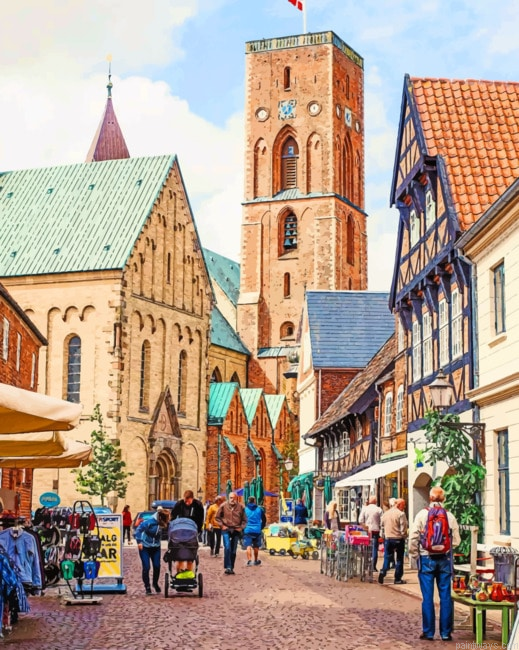 Ribe Cathedral Denmark Painting By Numbers.png