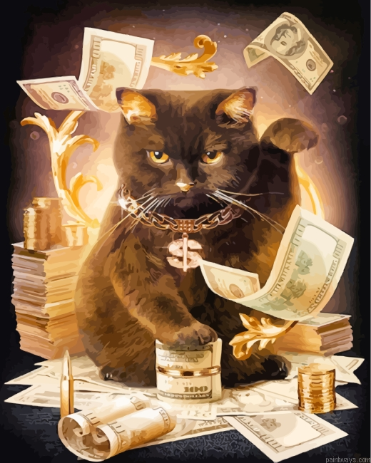 Rich Cat Painting By Numbers.png
