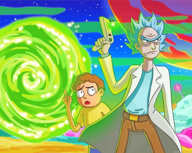 Rick And Morty Animation Painting By Numberss.png