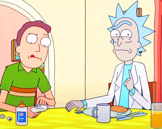 Rick Sanchez And Jerry Series Painting By Numberss.png