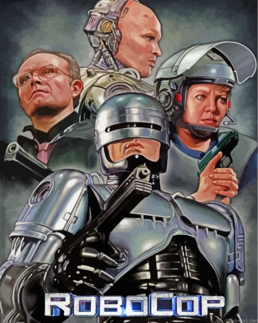Robocop Movie Characters Painting By Numbers.png