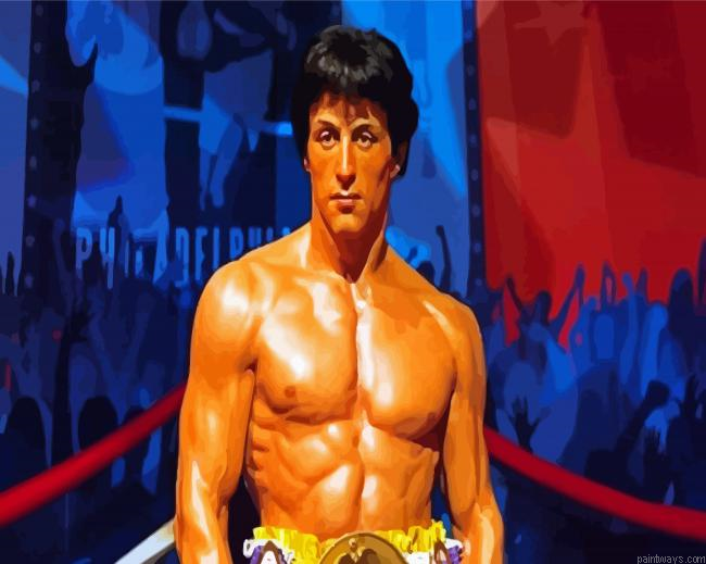 Rocky Balboa Boxer Painting By Numberss.png