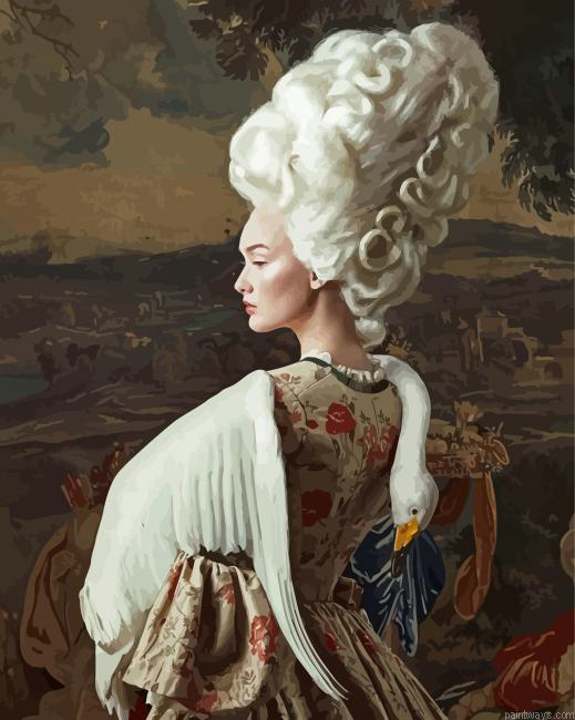 Rococo Girl And Swan Painting By Numberss.png